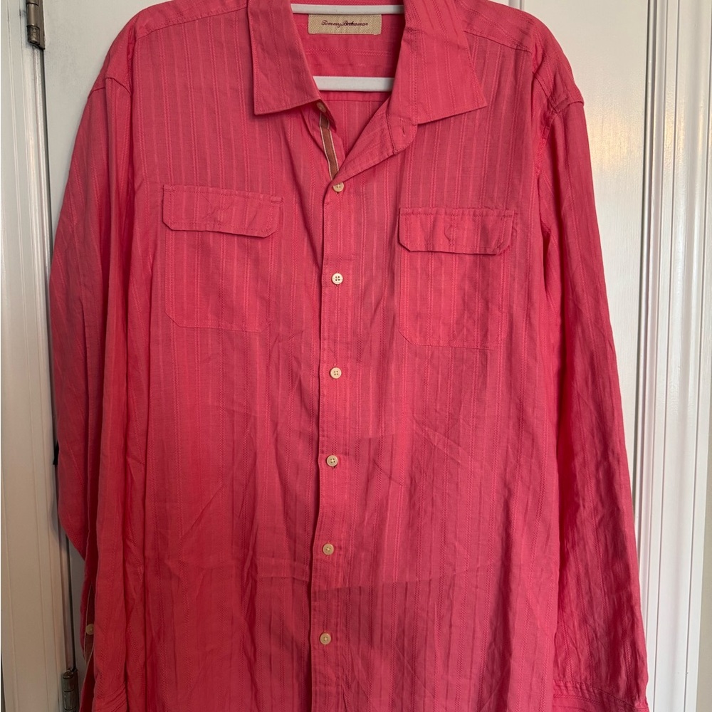 Pink Button-Up Shirt